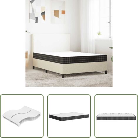 vidaXL Soporte de cama -  Colchón de muelles Bonnell firmeza media 140x190 cm