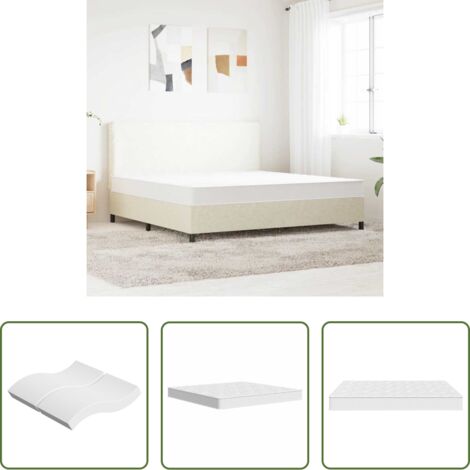 vidaXL Soporte de cama -  Colchón de muelles Bonnell firmeza media 180x200 cm