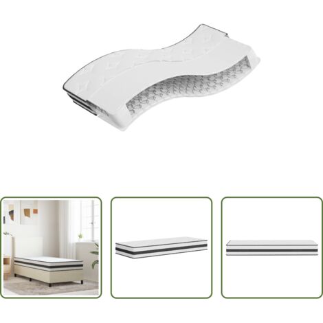 vidaXL Soporte de cama -  Colchón de muelles Bonnell firmeza media 70x200 cm
