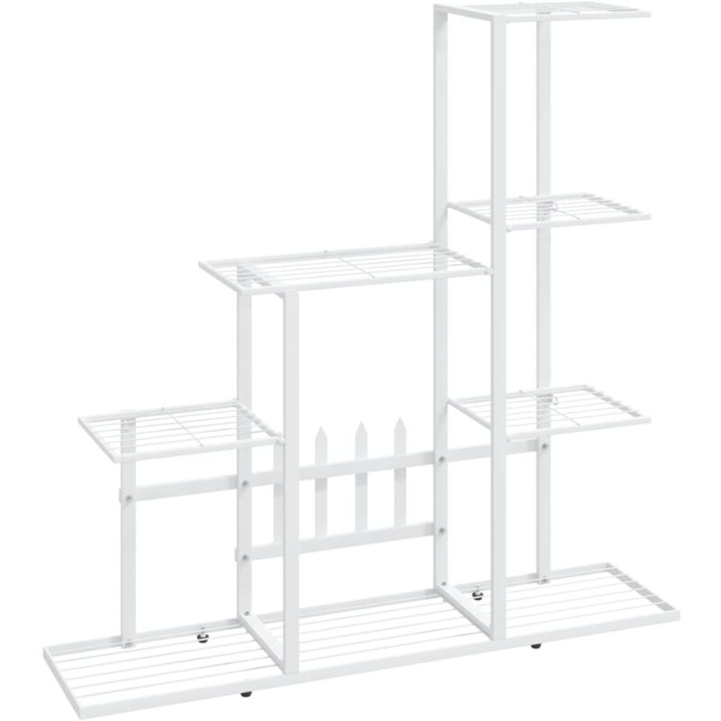 

Soporte de flores de metal blanco 94,5x25x88 cm - Blanco - Vidaxl