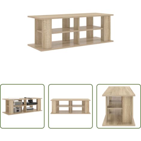 vidaXL Soporte de tv de madera -  Soporte para TV Roble Sonoma 96 x 35 x 33,5 cm