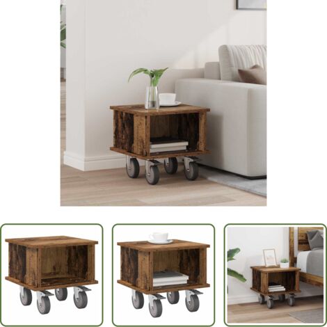 vidaXL Soporte de tv moderno -  Soporte de TV Madera vieja 37 x 35 x 35 cm Madera de ingeniería