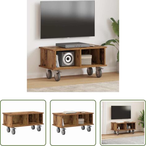 vidaXL Soporte de tv moderno -  Soporte de TV Madera vieja 68,5 x 35 x 35 cm