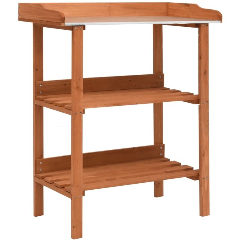 

Soporte para plantas de madera de abeto 76x37x89 cm - Marrón - Vidaxl