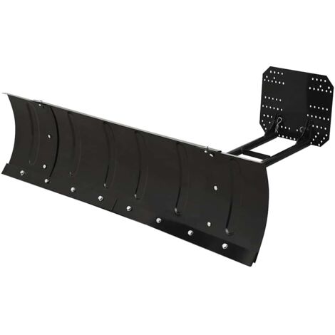 vidaXL Spazzaneve per ATV 150x38 cm Nero