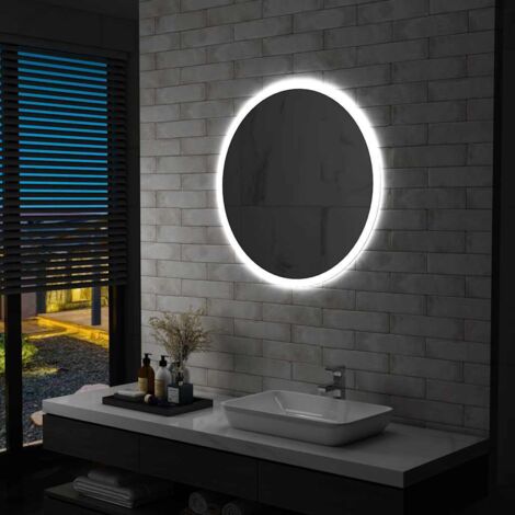 vidaXL Specchio a LED per Bagno 80 cm