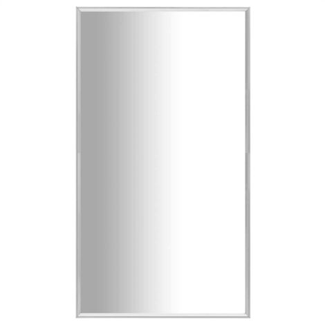 vidaXL Specchio Argento 80x60 cm