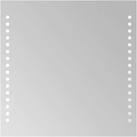 vidaXL Specchio da Bagno con Luci LED 30x30 cm