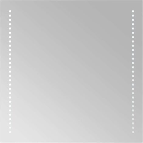 vidaXL Specchio da Bagno con Luci LED 50x50 cm