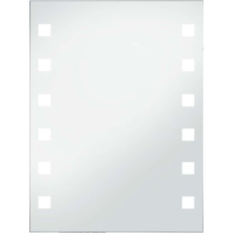 vidaXL Specchio da Parete a LED per Bagno 60x80 cm