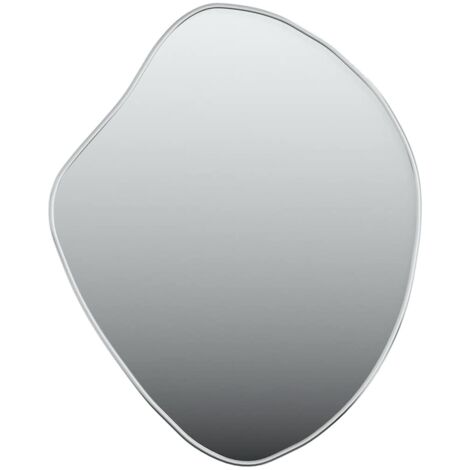 vidaXL Specchio da Parete Argento 60x50 cm