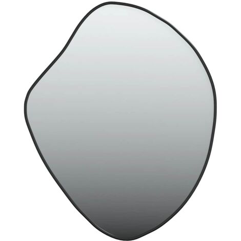 vidaXL Specchio da Parete Nero 50x40 cm