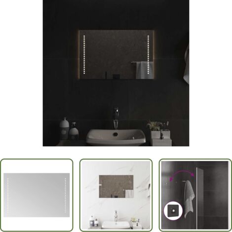 vidaXL Specchio da trucco -  Specchio da Bagno con Luci LED 60x40 cm