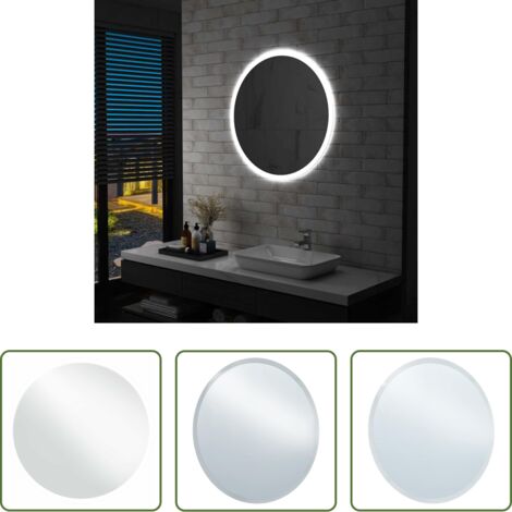 vidaXL Specchio LED 80 cm -  Specchio a LED per Bagno 80 cm