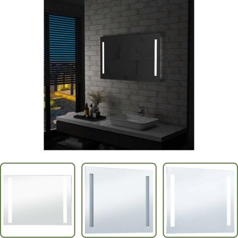 vidaXL Specchio LED -  Specchio da Parete a LED per Bagno 100x60 cm