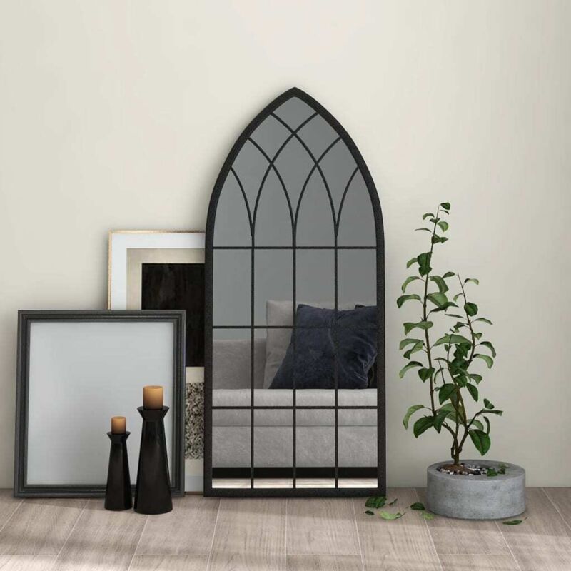 Vidaxl Spiegel Schwarz 100x45 Cm Eisen Für Den Innenbereich