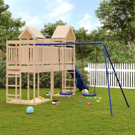 vidaXL Spielplatz aus massivem Kiefernholz