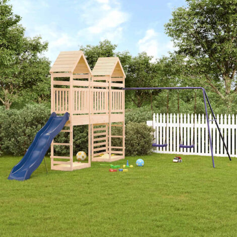 vidaXL Spielplatz aus massivem Kiefernholz