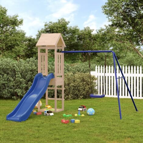 vidaXL Spielplatz aus massivem Kiefernholz