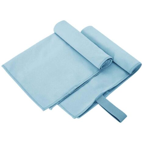 vidaXL  Sports Towels  2 pcs Blue 50 x 30 cm Polyester and Polyamide