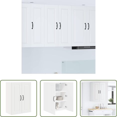 vidaXL Stoccaggio in cucina -  Mobile da cucina Bianco 60 x 31 x 80 cm Legno multistrato