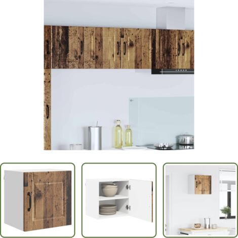 vidaXL Stoccaggio in cucina -  Mobile da cucina con lo scaffale Legno vecchio 40 x 31 x 40 cm