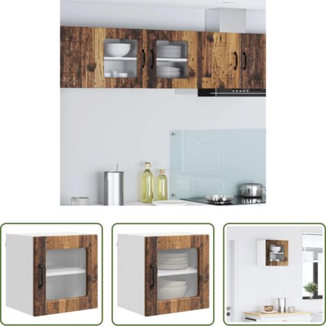 vidaXL Stoccaggio in cucina -  Mobile da cucina con lo scaffale Legno vecchio 40 x 31 x 40 cm