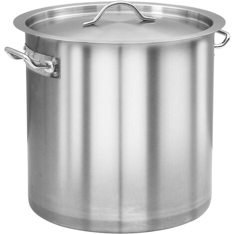 vidaXL Stock Pot 33 L 35x35 cm Stainless Steel - Silver