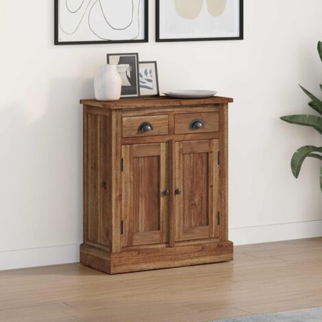 vidaXL  Storage Cabinet  Natural 65 x 30 x 75 cm Solid Teak Wood