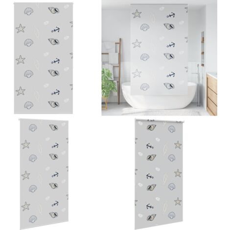 vidaXL Store enrouleur de douche 120x240 cm largeur du tissu 116 cm