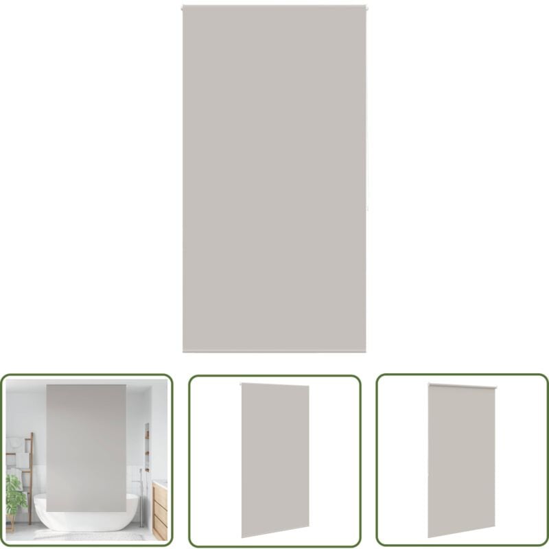 The Living Store - vidaXL Store enrouleur de douche 140x240 cm largeur du tissu 136 cm