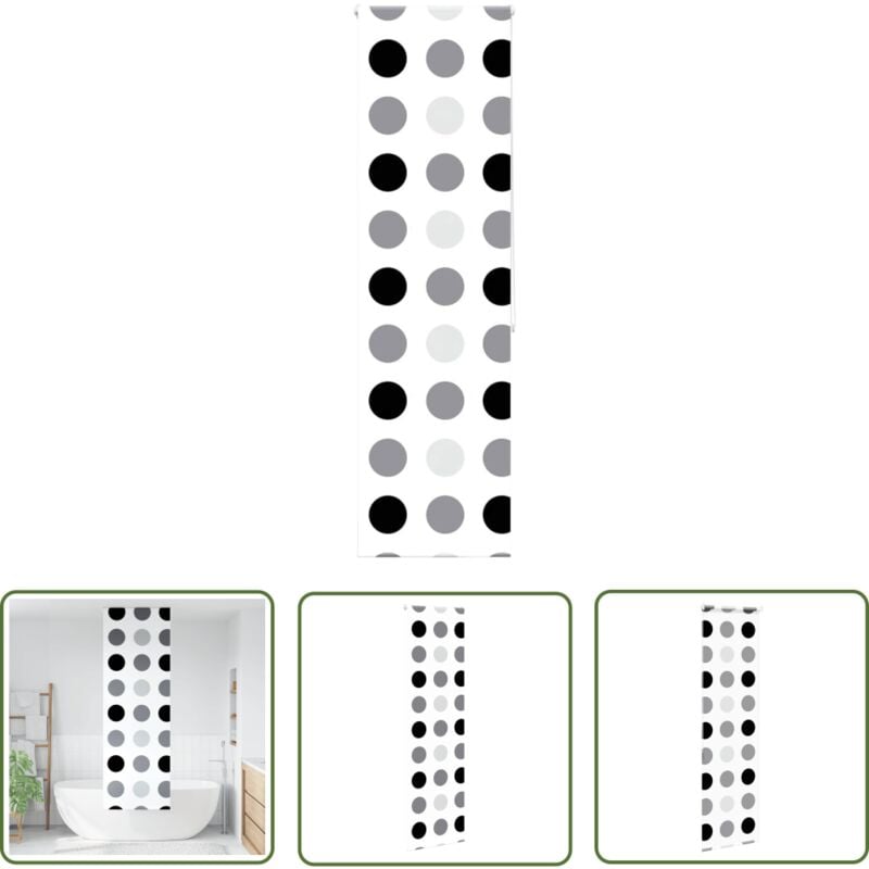 The Living Store - vidaXL Store enrouleur de douche 80x240 cm largeur du tissu 76 cm