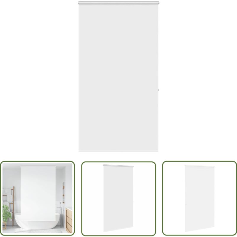 The Living Store - vidaXL Store enrouleur de douche avec cassette largeur du tissu 136 cm