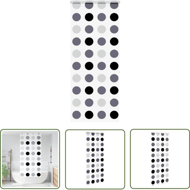 The Living Store - vidaXL Store enrouleur de douche avec cassette largeur du tissu 86 cm