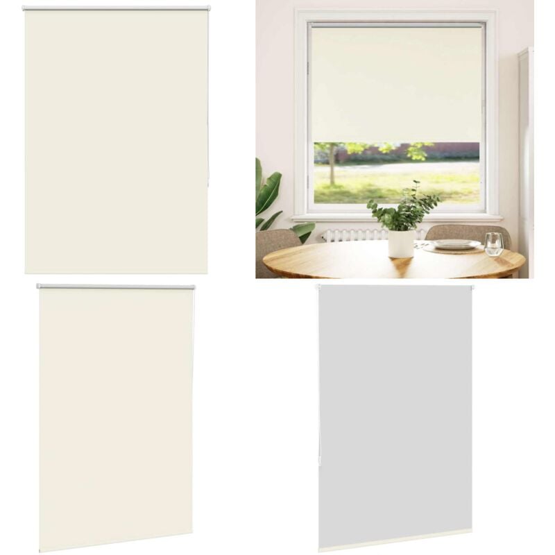 Vidaxl - Store enrouleur occultant blanc cassé 110x150 cm largeur tissu