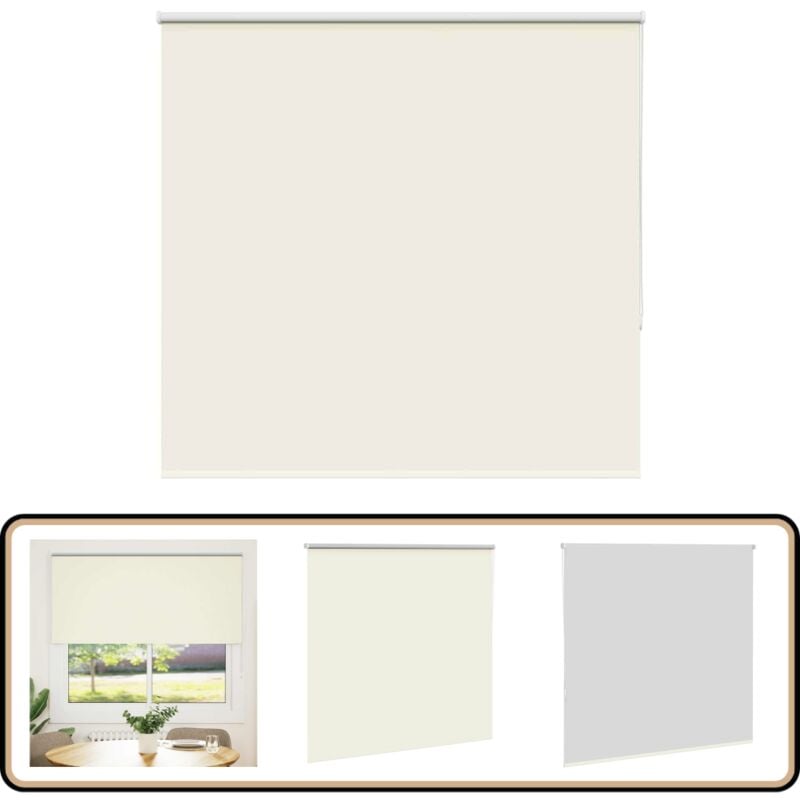 Vidaxl - Store enrouleur occultant blanc cassé 160x150 cm largeur tissu