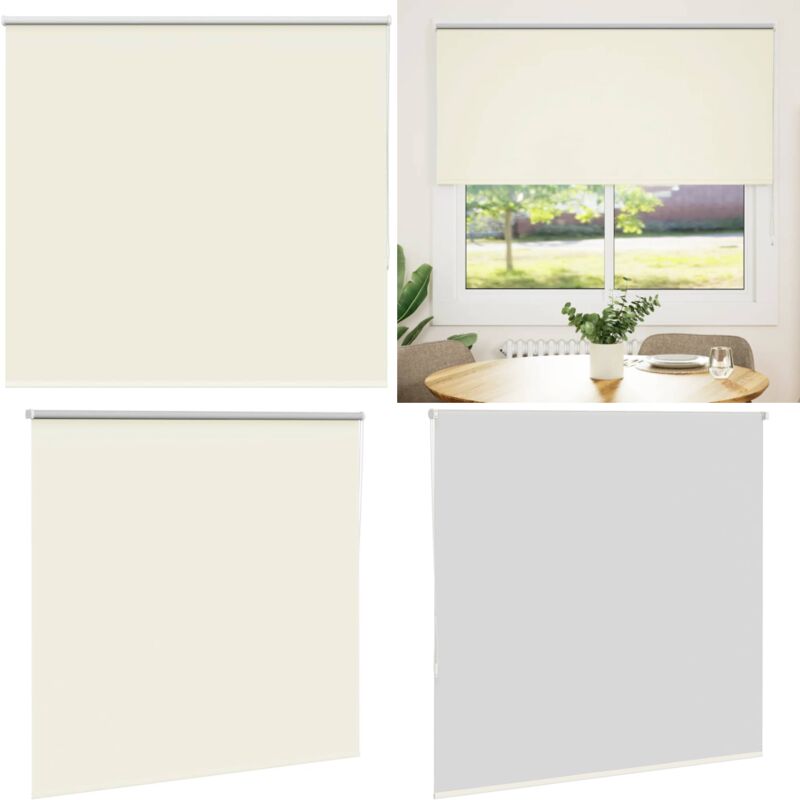 Vidaxl - Store enrouleur occultant blanc cassé 165x150 cm largeur tissu