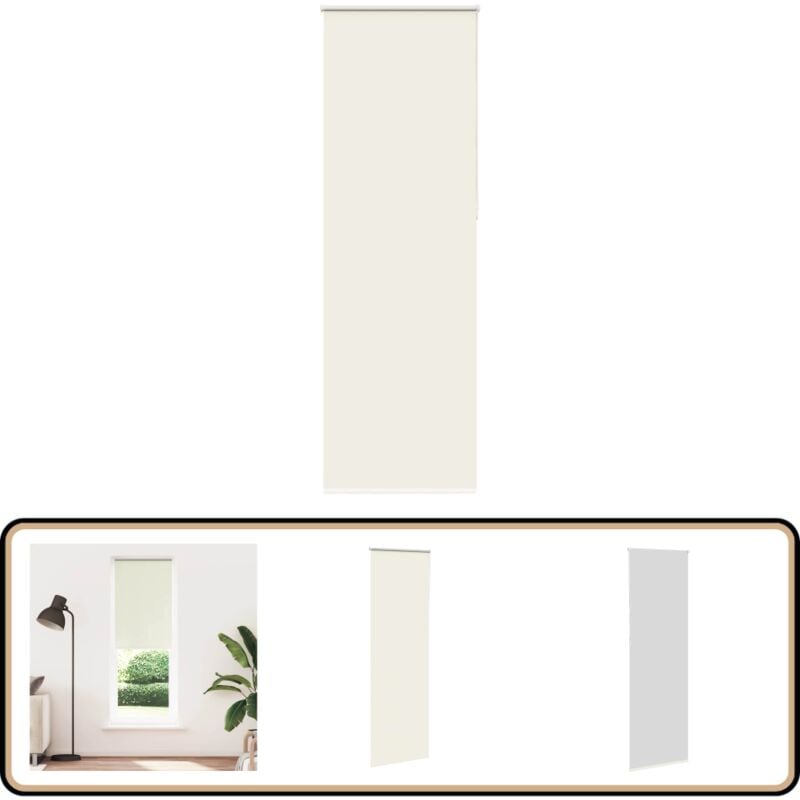 Vidaxl - Store enrouleur occultant blanc cassé 75x210cm largeur du tissu