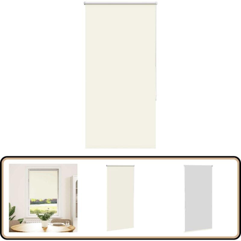 Vidaxl - Store enrouleur occultant blanc cassé 80x175cm largeur du tissu