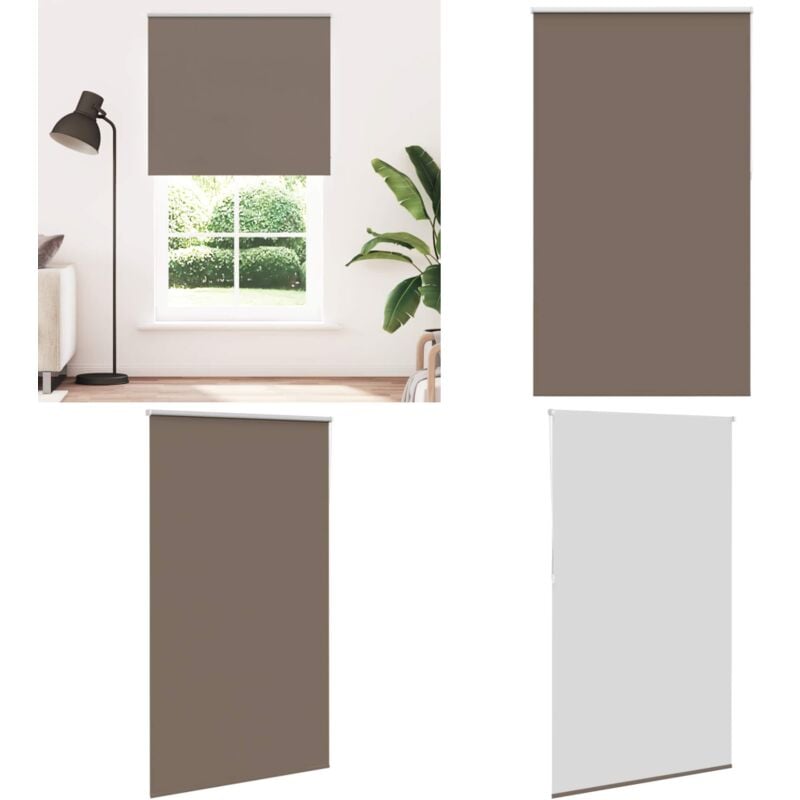 Vidaxl - Store enrouleur occultant café 125x230cm largeur du tissu