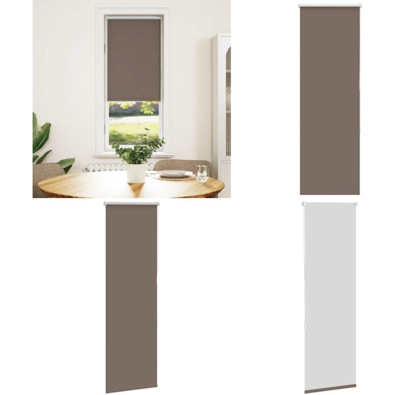 Vidaxl - Store enrouleur occultant café 50x130cm largeur du tissu 45,7cm