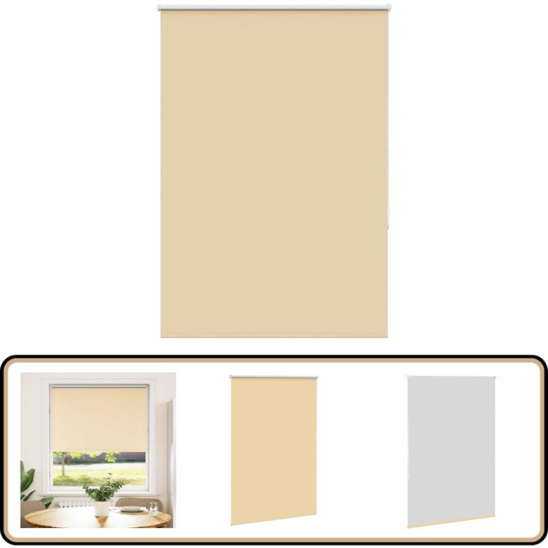 vidaXL Store enrouleur occultant largeur du tissu 110,7 cm polyester