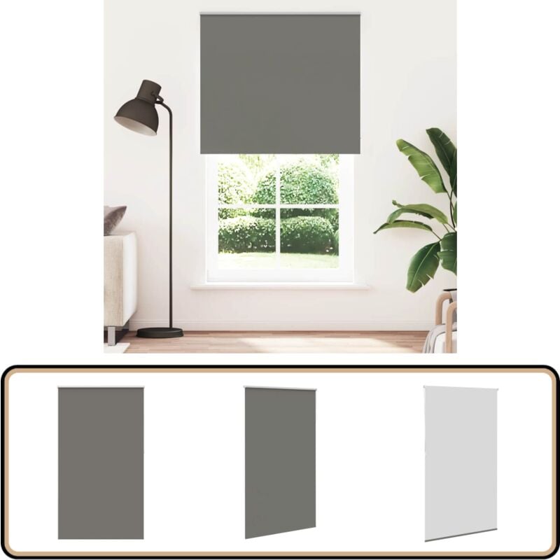 Vidaxl - Store enrouleur occultant largeur du tissu 131,6 cm polyester