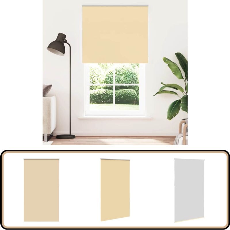 Vidaxl - Store enrouleur occultant largeur du tissu 131,6 cm polyester