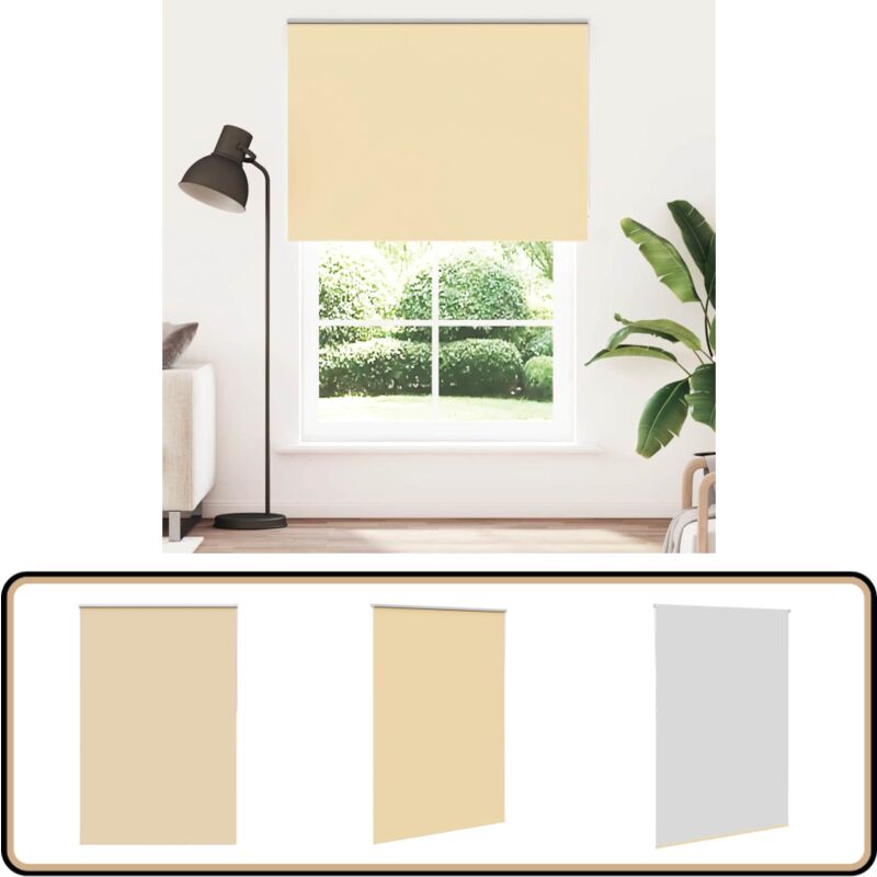 Vidaxl - Store enrouleur occultant largeur du tissu 141,6 cm polyester