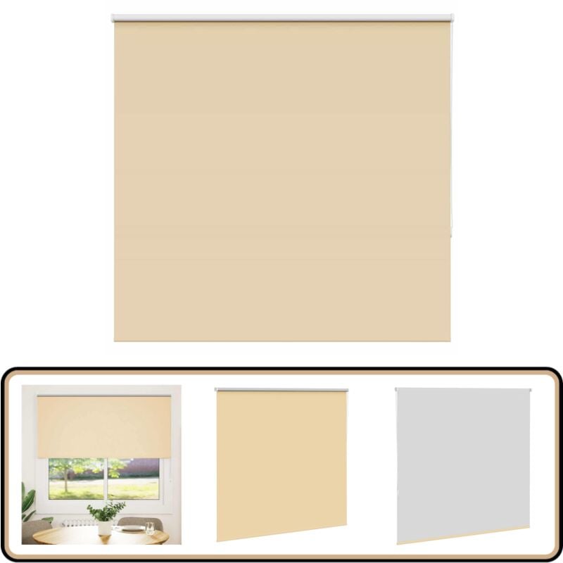 Vidaxl - Store enrouleur occultant largeur du tissu 146,6 cm polyester