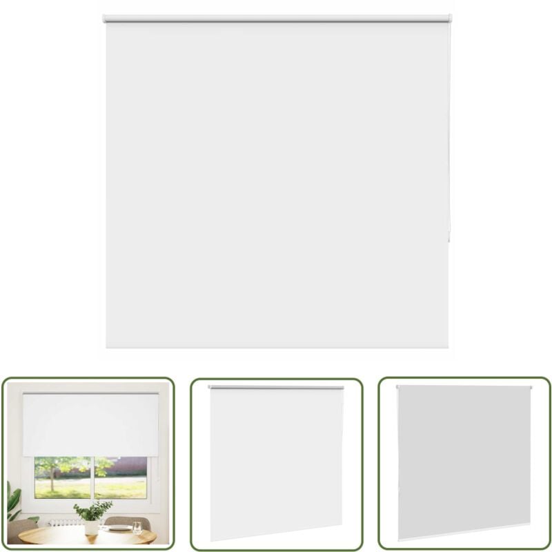 The Living Store - vidaXL Store enrouleur occultant largeur du tissu 156,6 cm polyester