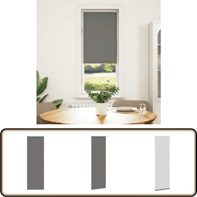 Vidaxl - Store enrouleur occultant largeur du tissu 50,7 cm polyester