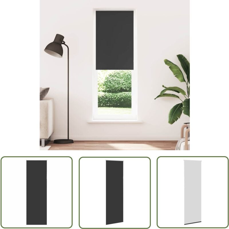 The Living Store - vidaXL Store enrouleur occultant largeur du tissu 65,7 cm polyester