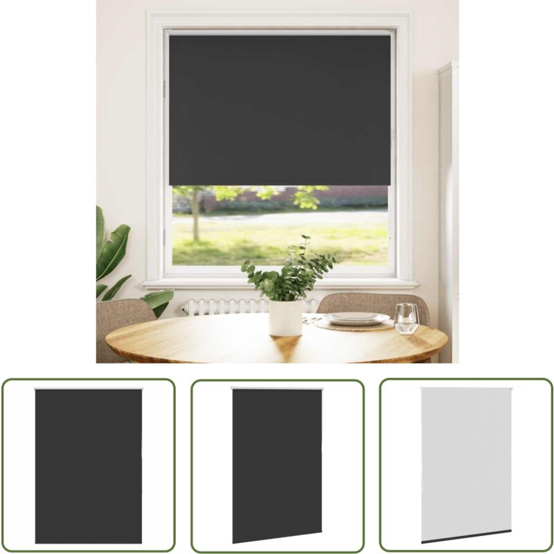 The Living Store - vidaXL Store enrouleur occultant largeur du tissu 95,7 cm polyester